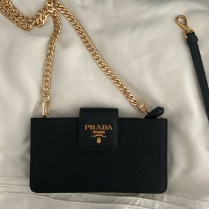 PRADA Saffiano Crossbody Tech Case